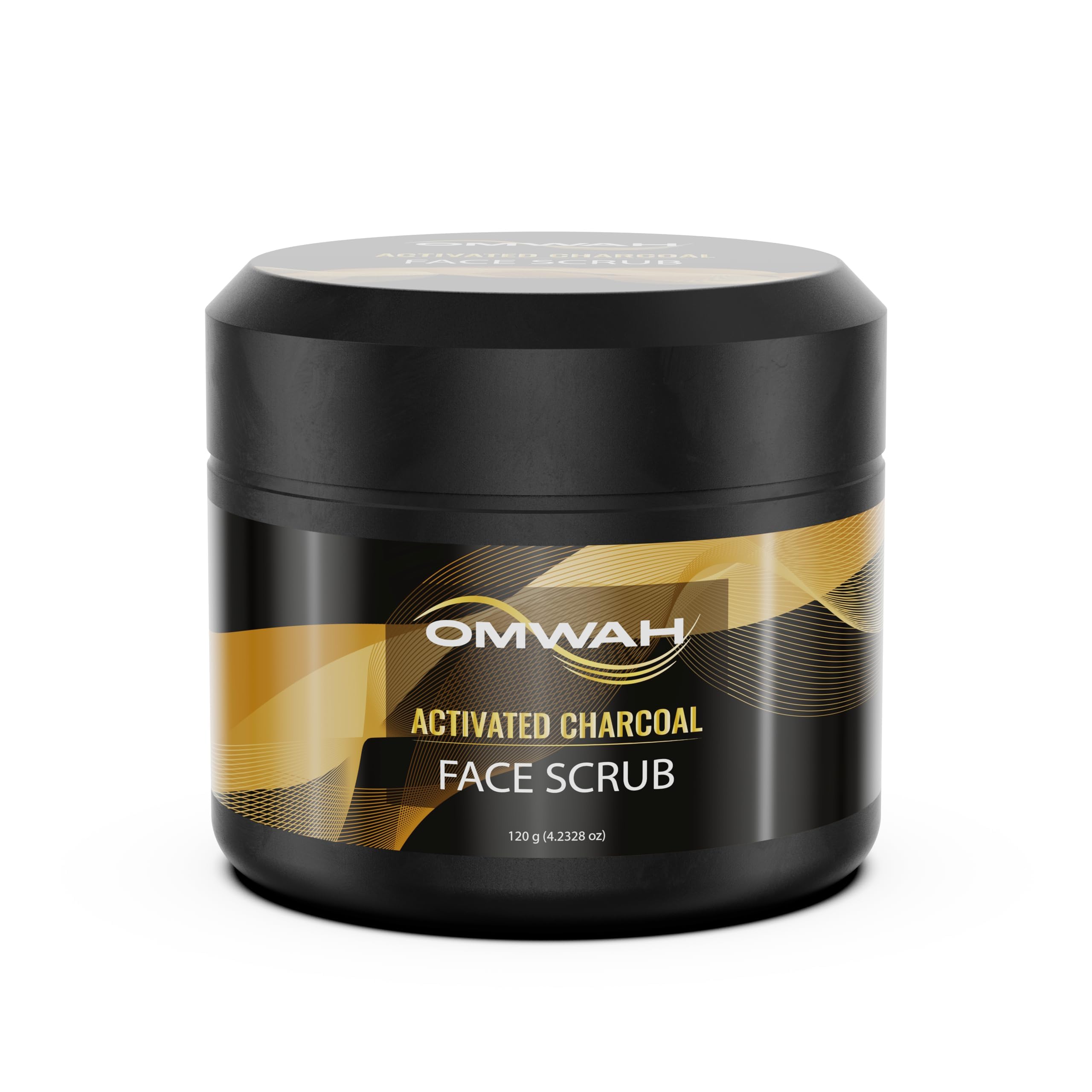 OMWAH Charcoal Deep Cleanse Face Scrub - 4.23oz